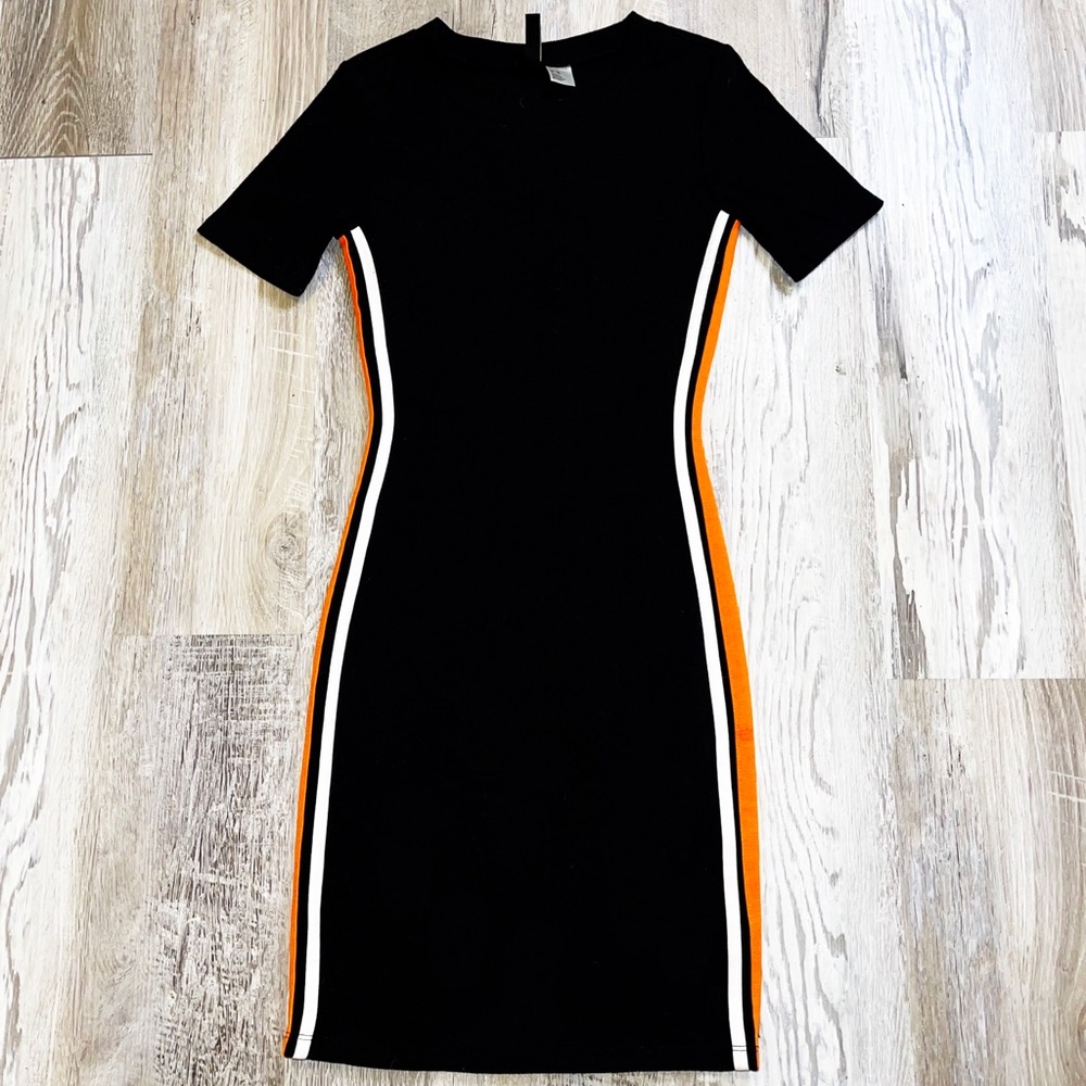 Stretchy black dress normal wear